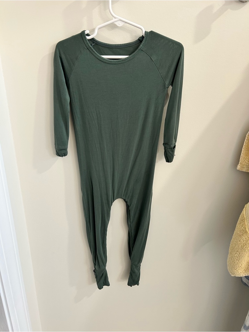 Little Sleepies Olive Green Crescent Zippy